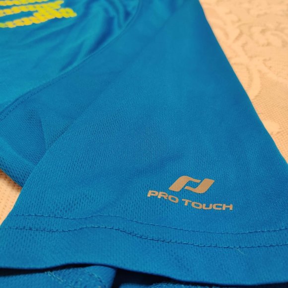 "RUN FAST" Pro Touch Dry-Plus T-Shirt Blue, Large - Picture 4 of 13